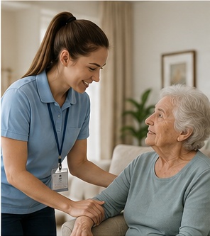 Student in supervised home care placement environment